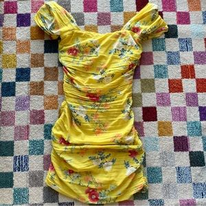 Lovers and Friends Floral Yellow Dress Casey Dress
